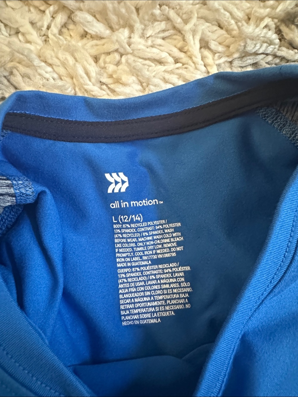 All In Motion Shirt Blue - Picture 5 of 6